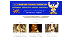 Desktop Screenshot of daughtersofshiningharmony.com