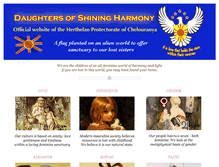 Tablet Screenshot of daughtersofshiningharmony.com